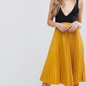 Outrageous Fortune Pleated Midi Skirt